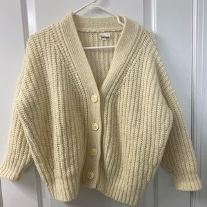 Babaa No 19 Cardigan in Natural 100% wool